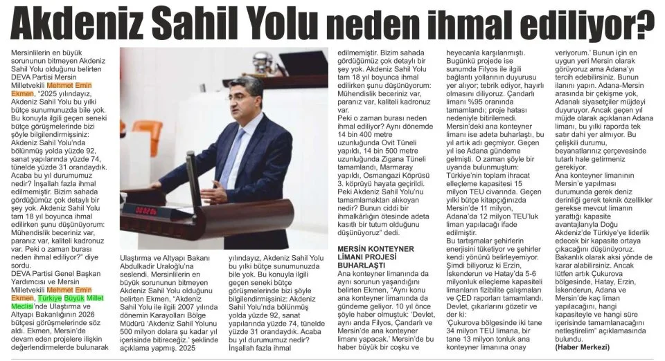 UÇTU UÇTU LİMAN UÇTU — gazete kupürü