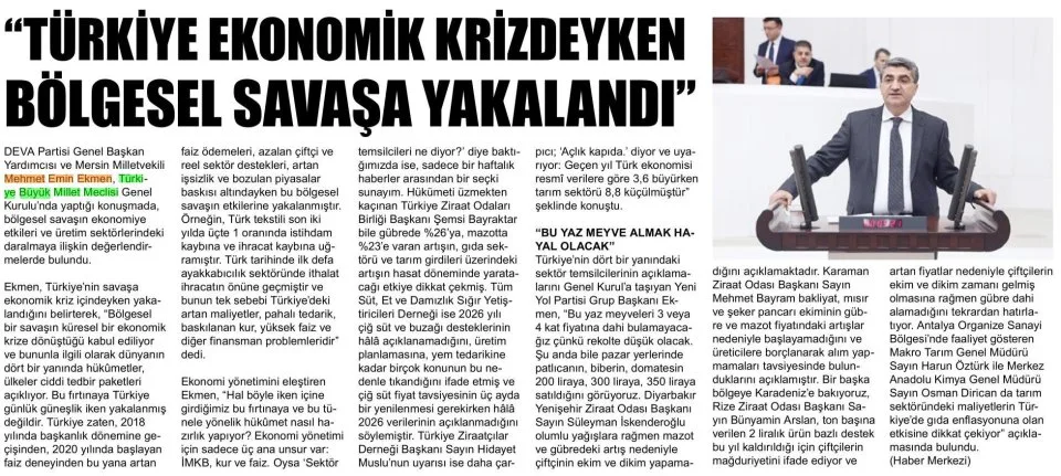 YAZ MEYVELERİ EL YAKACAK — gazete kupürü