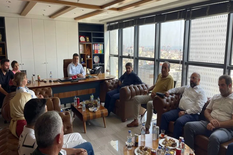 Mersin Türk-Irak İş İnsanları Derneği Başkanı Mehmet Salih Çelik ve yönetimini ziyaret ettik