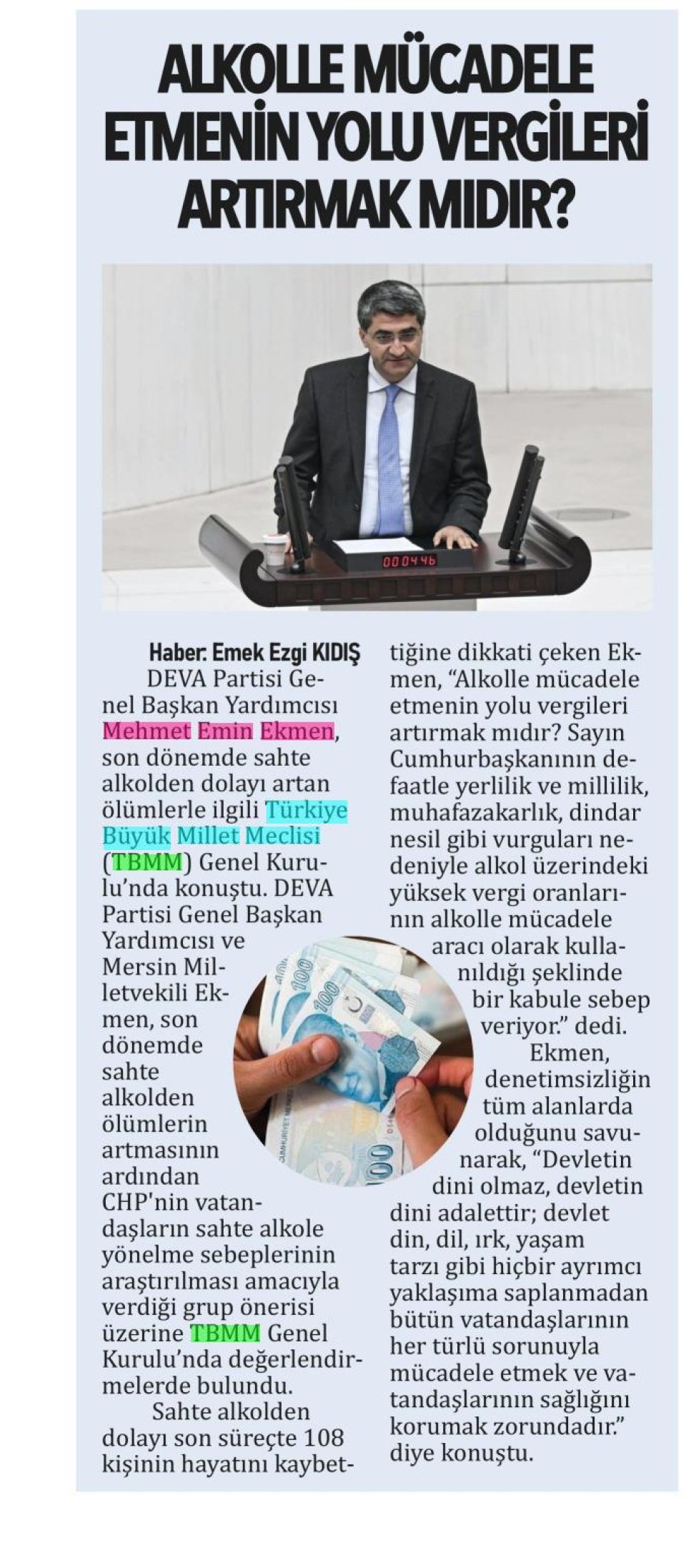 ALKOLLE MÜCADELE ETMENİN YOLU VERGİLERİ ARTIRMAK MIDIR?