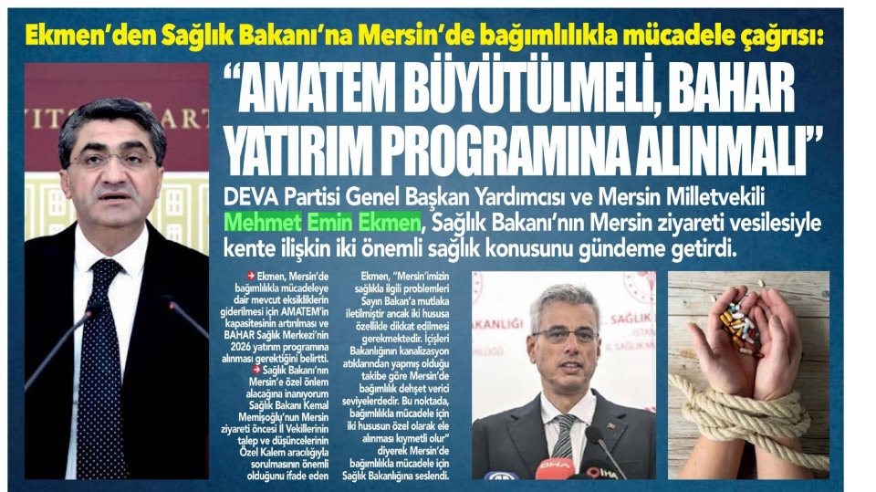  AMATEM BÜYÜTÜLMELİ BAHAR YATIRIM PROGRAMINA ALINMALI