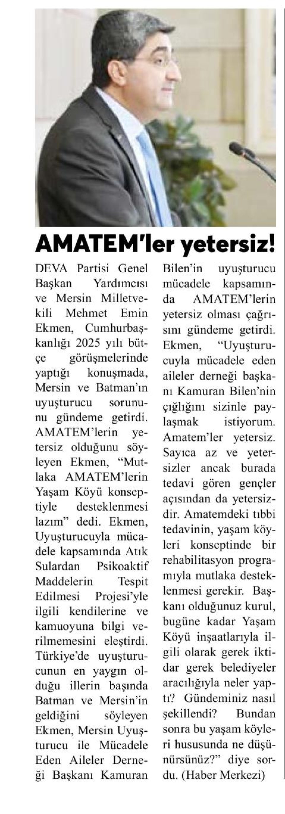 AMATEM'LER YETERSİZ!
