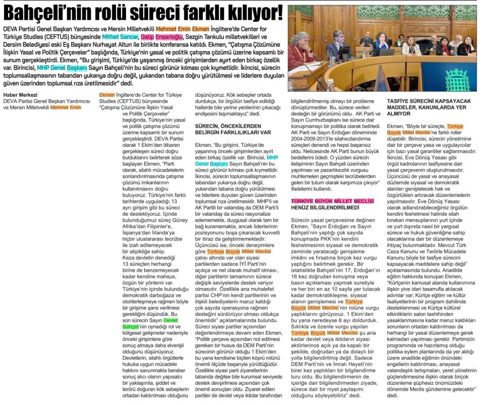 BAHÇELİ'NİN ROLÜ SÜRECİ FARKLI KILIYOR!