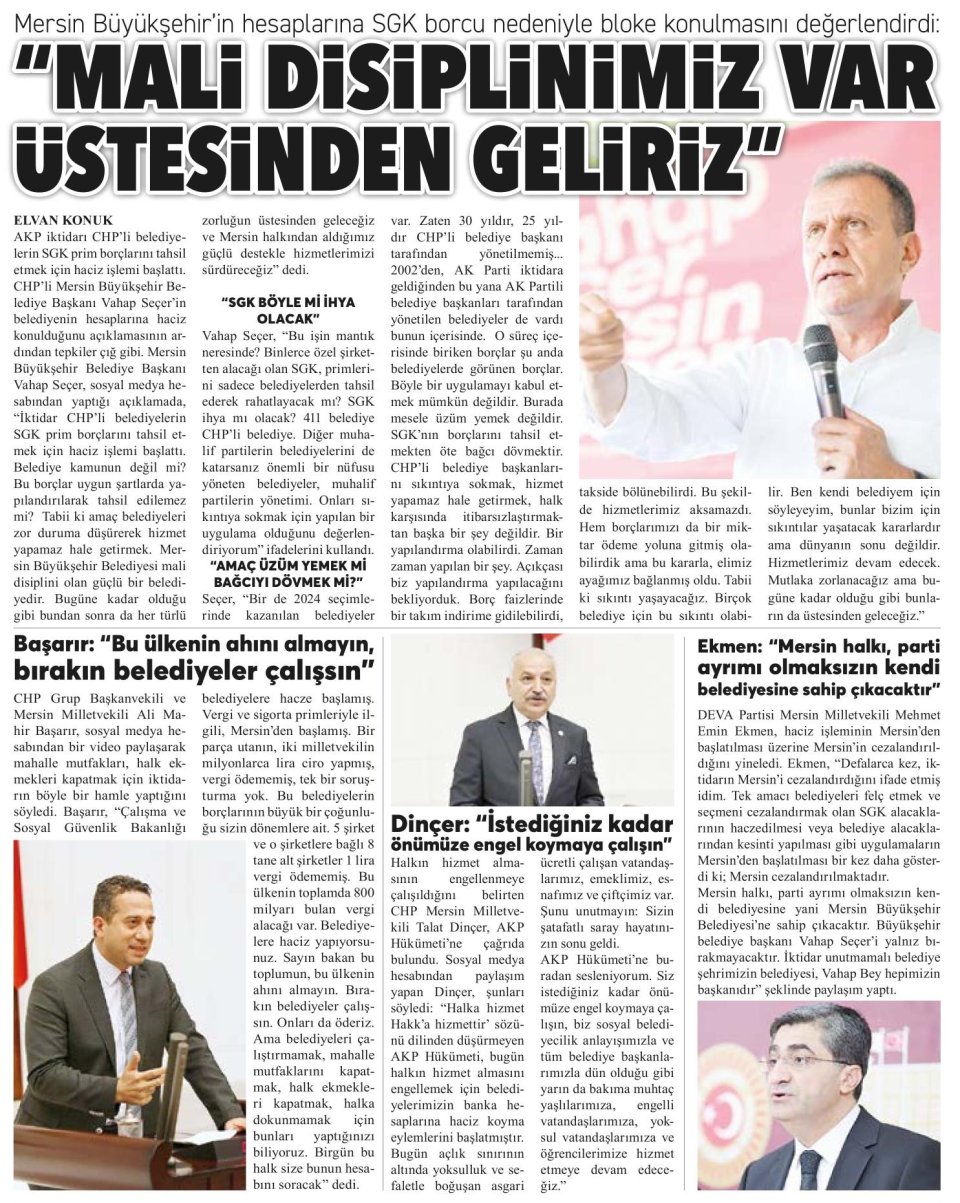 BELEDİYELER SGK DARBESİ