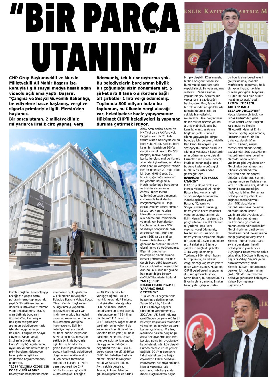 BİR PARÇA UTANIN