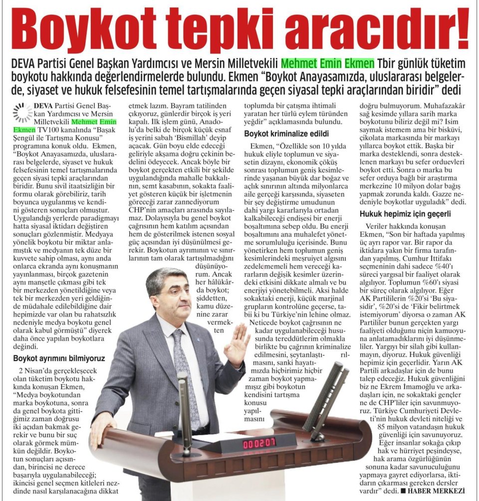 BOYKOT TEPKİ ARACIDIR!
