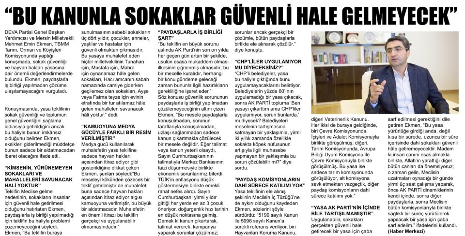 BU KANUNLA SOKAKLAR GÜVENLİ HALE GELMEYECEK