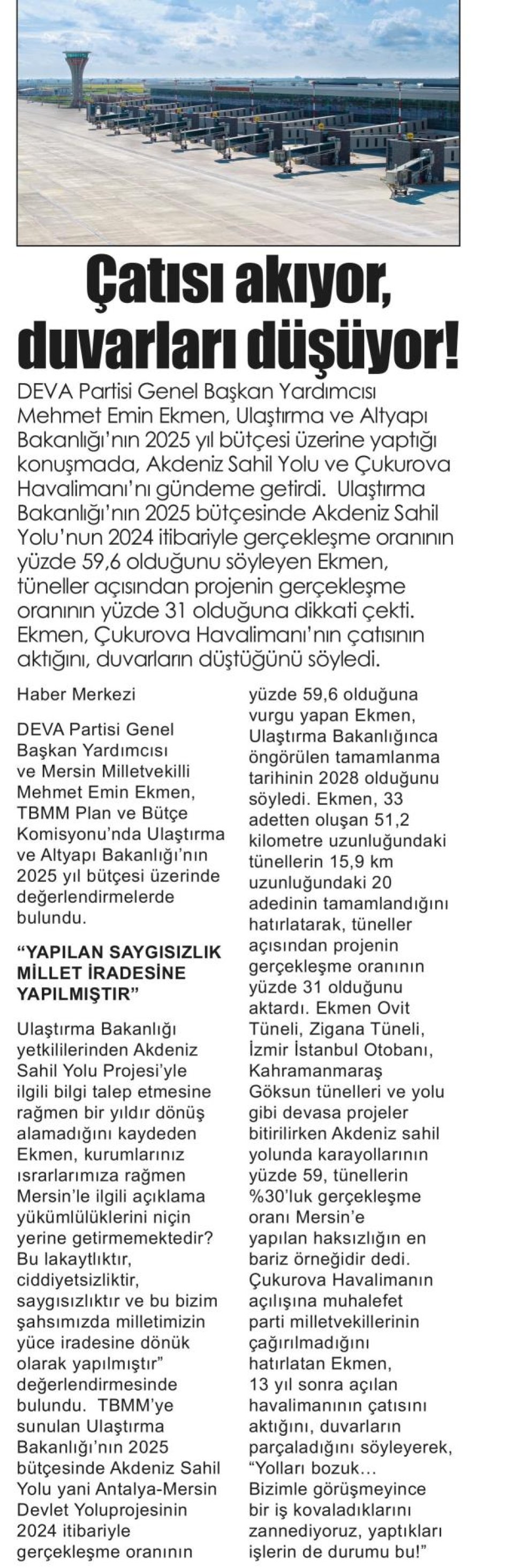 ÇATISI AKIYOR, DUVARLARI DÜŞÜYOR!