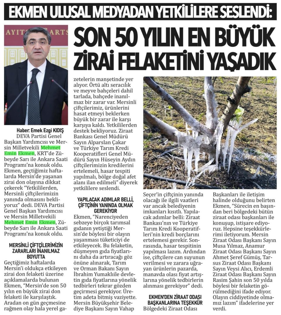 ÇİFTÇİNİN ZARARLARI İNANILMAZ BOYUTTA