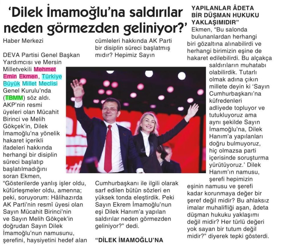 DİLEK İMAMOĞLU'NA SALDIRILAR NEDEN GÖRMEZDEN GELİNİYOR