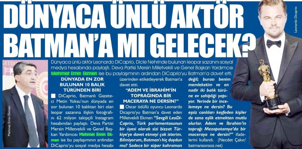 DÜNYACA ÜNLÜ AKTÖR BATMAN'A MI GELECEK?
