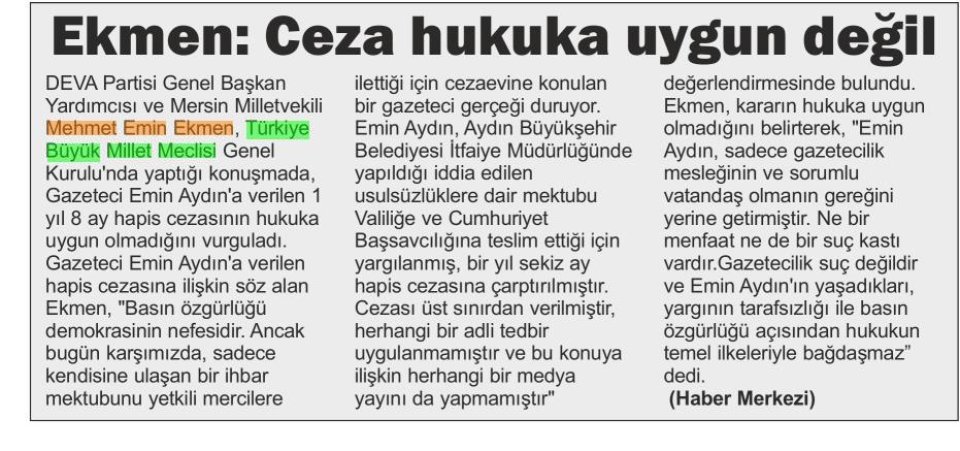 EKMEN: CEZA HUKUKA UYGUN DEĞİL