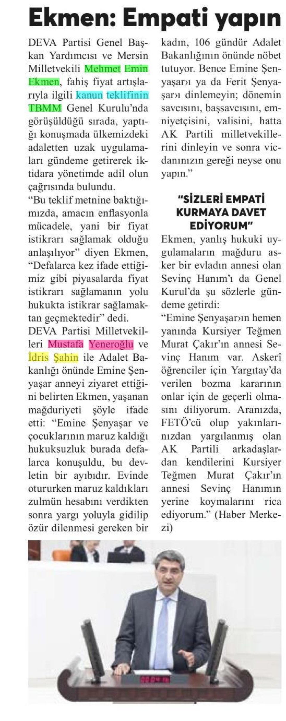 EKMEN EMPATİ YAPIN