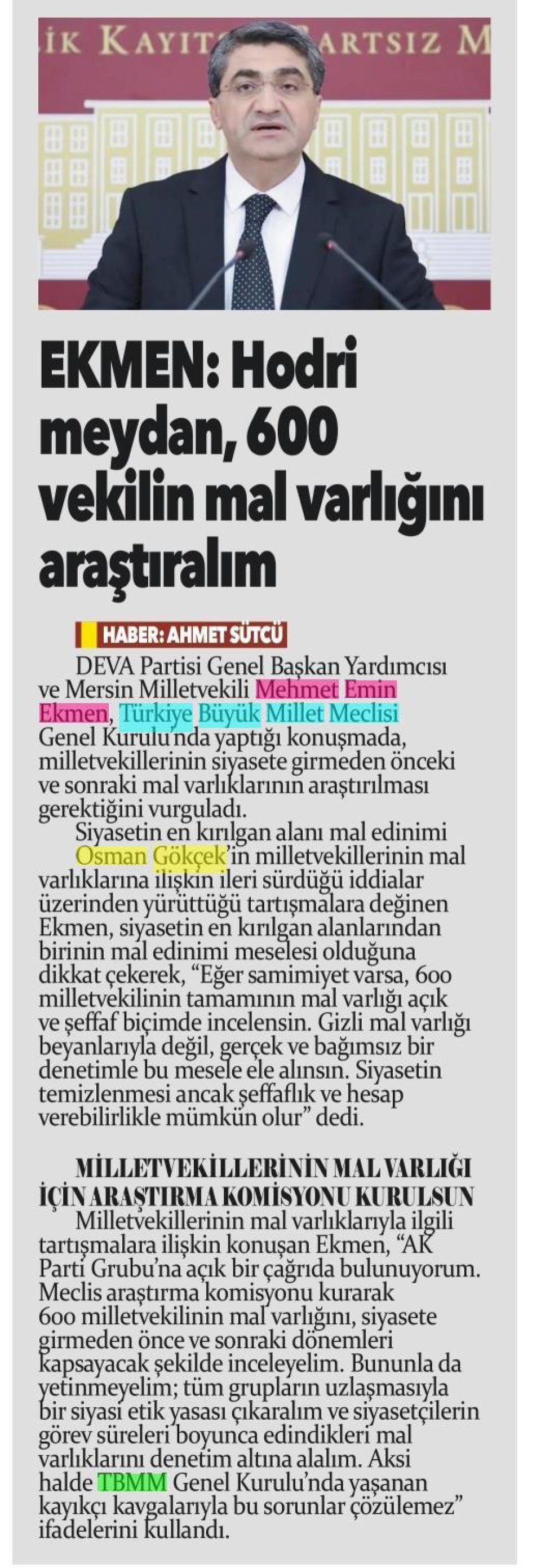 EKMEN: HODRİ MEYDAN
