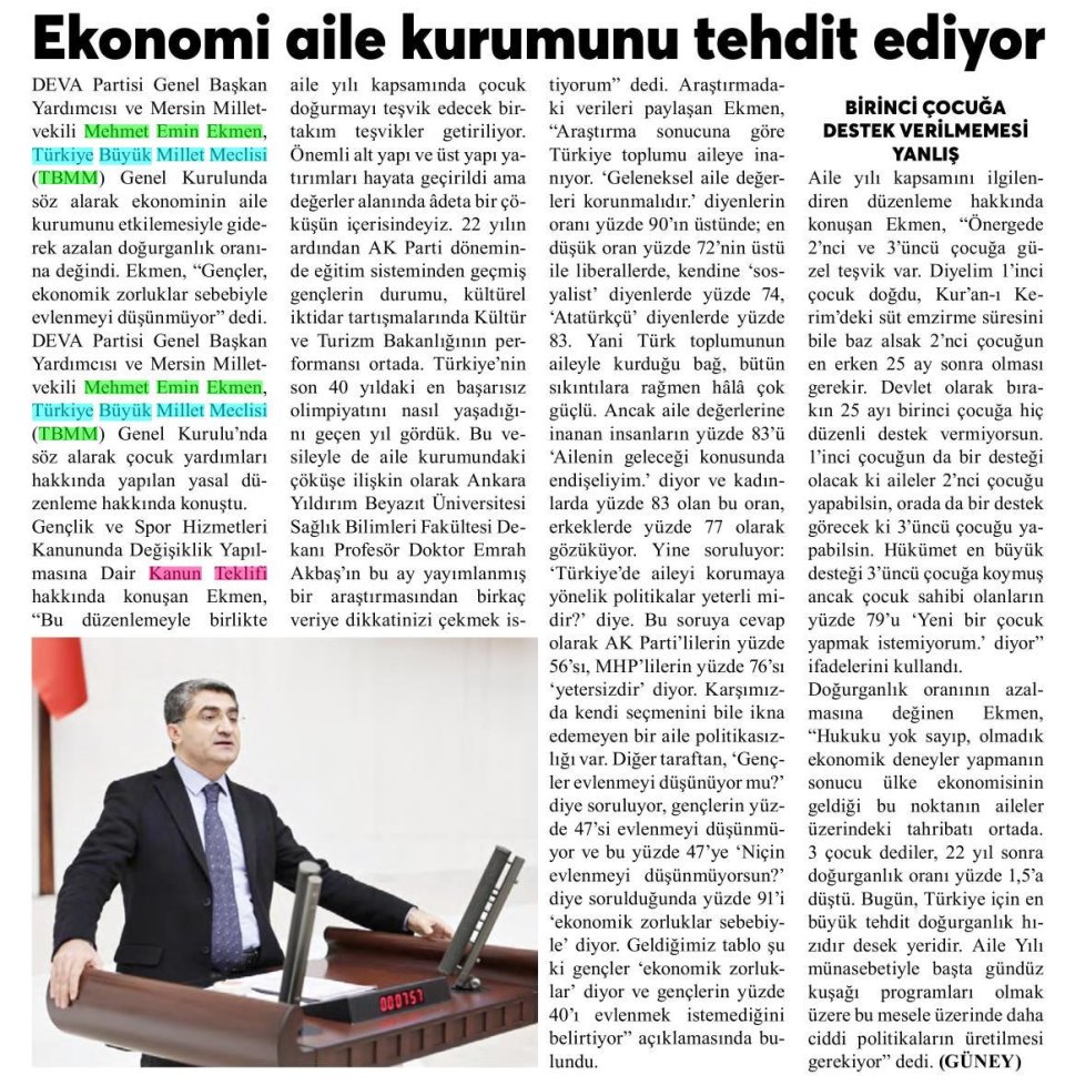 EKONOMİK ZORLUKLAR AİLE KURUMUNU TEHDİT EDİYOR