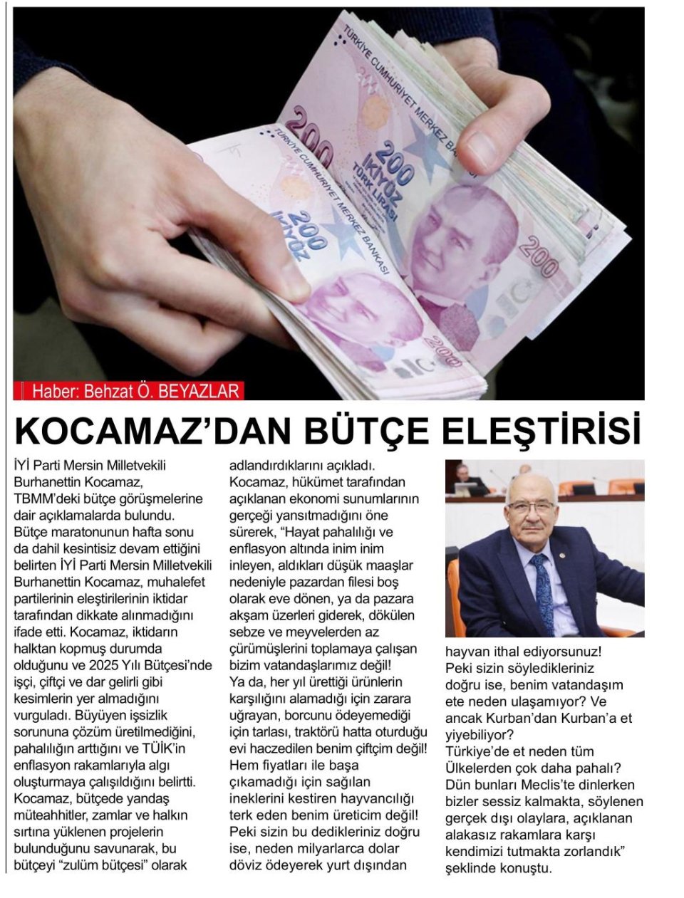 EKONOMİYE DİKKAT ÇEKTİ