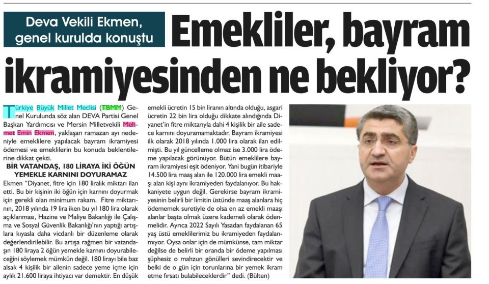 EMEKLİLER, BAYRAM İKRAMİYESİNDEN NE BEKLİYOR?