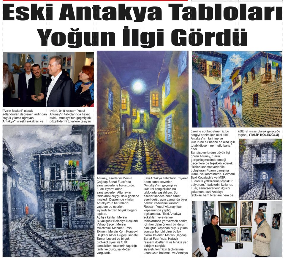 ESKİ ANTAKYA TABLOLARI YOĞUN İLGİ GÖRDÜ