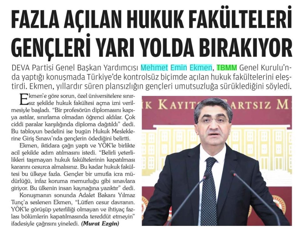 FAZLA AÇILAN HUKUK FAKÜLTELERİ GENÇLERİ YARI YOLDA BIRAKIYOR