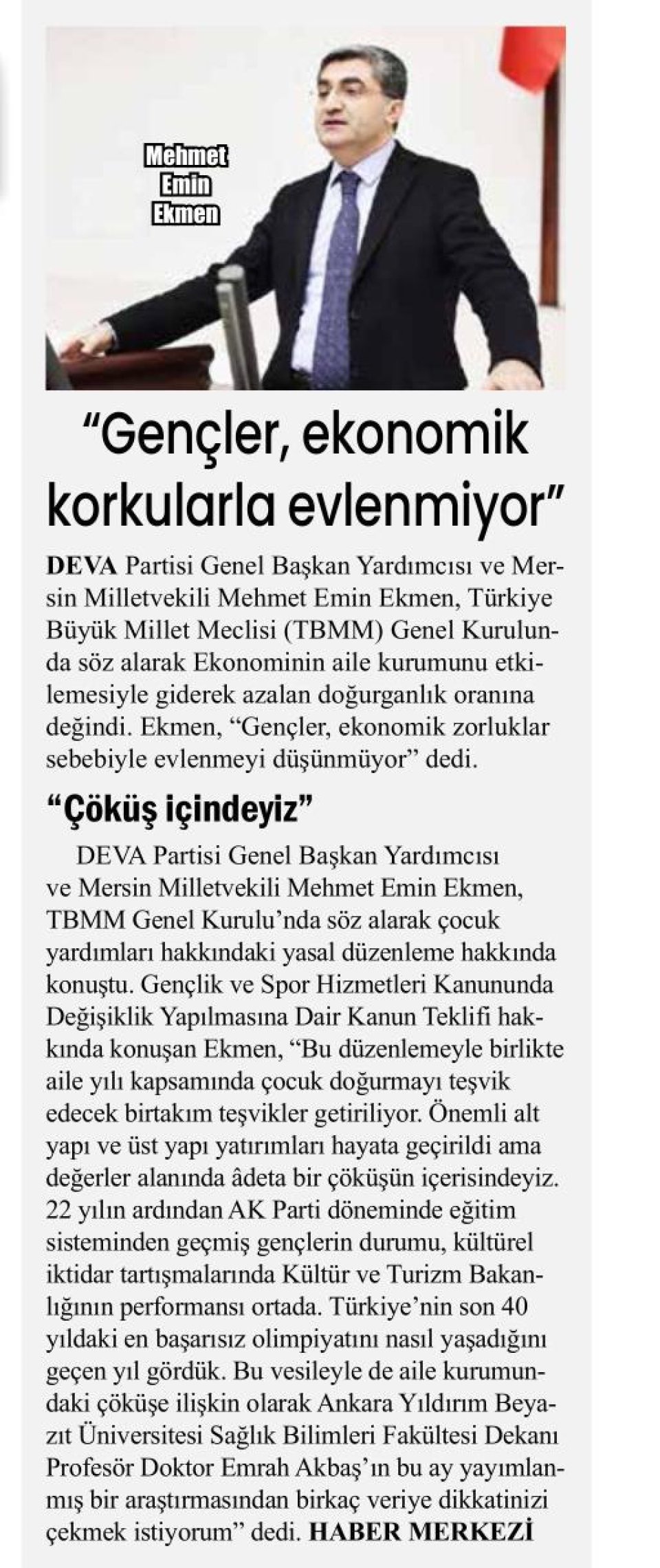 GENÇLER EVLENEMİYOR EVLENEN DOĞURAMIYOR