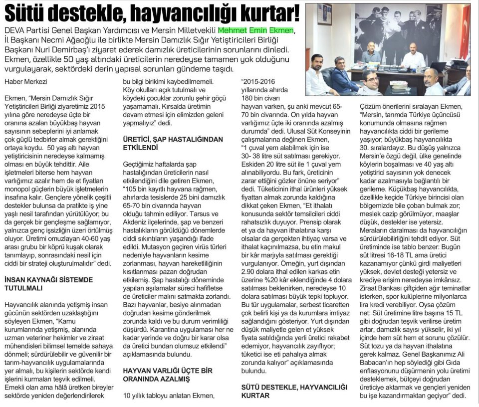 HAYVANCILIKTA AİLE İŞLETMELERİ AYAKTA TUTULMALI!