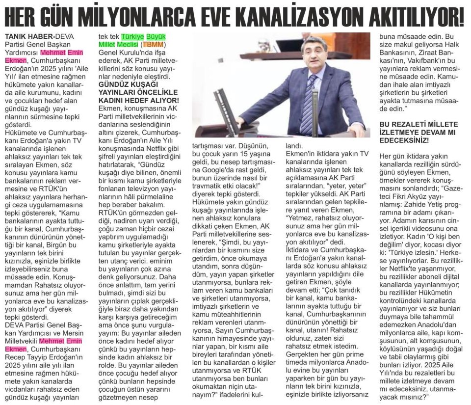  HER GÜN MİLYONLARCA EVE KANALİZASYON AKITILIYOR!