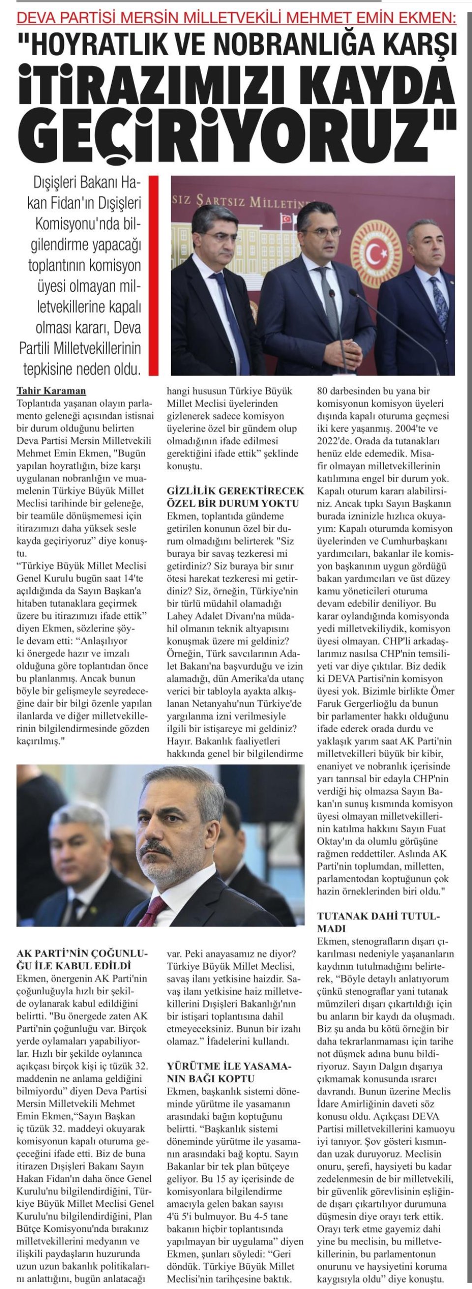 HOYRATLIK VE NOBRANLIĞA KARŞI İTİRAZIMIZI KAYDA GEÇİRİYORUZ