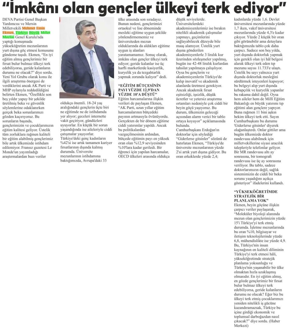 İMKANI OLAN GENÇLER ÜLKEYİ TERK EDİYOR