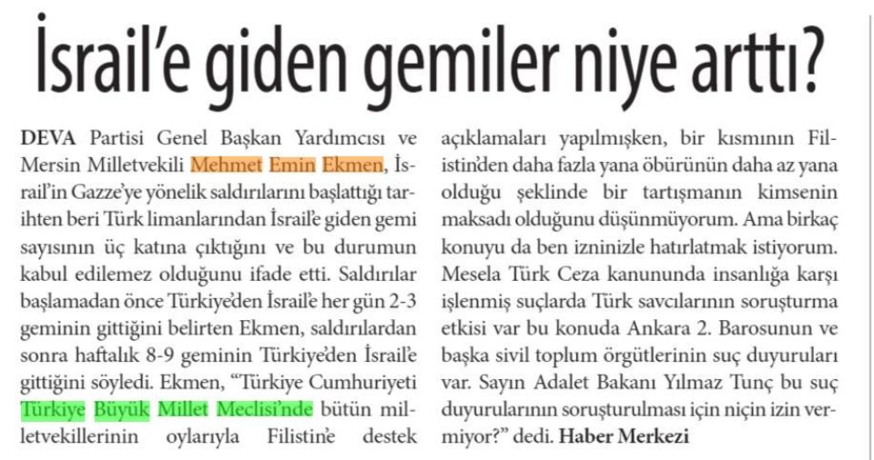 İSRAİL'E GİDEN GEMİLER NİYE ARTTI