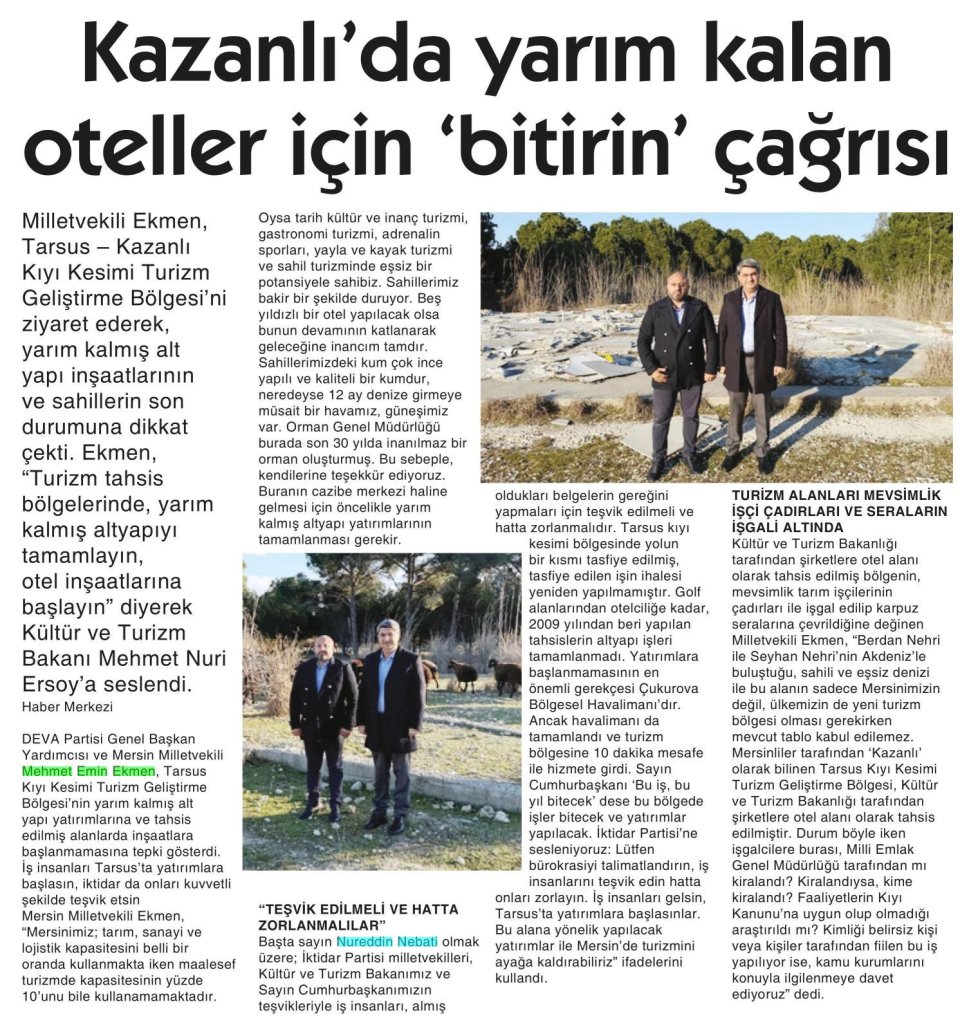  KAZANLI'DA YARIM KALAN OTELLER İÇİN 'BİTİRİN' ÇAĞRISI