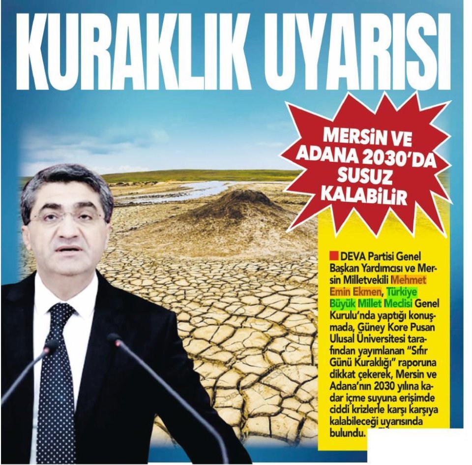 KURAKLIK UYARISI