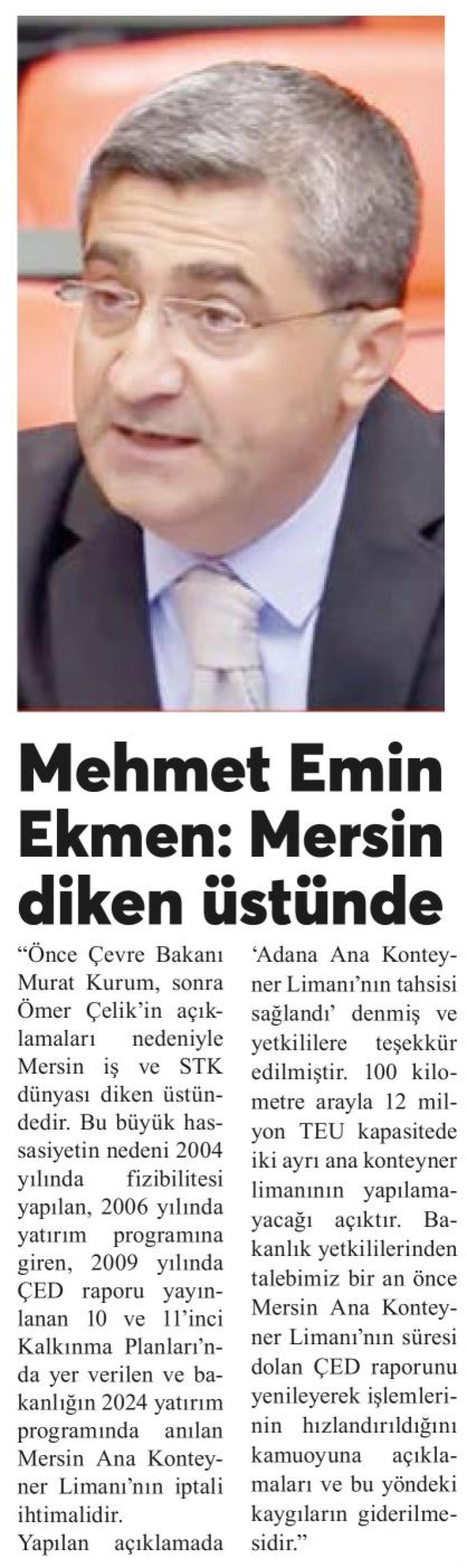 MEHMET EMİN EKMEN MERSİN DİKEN ÜSTÜNDE