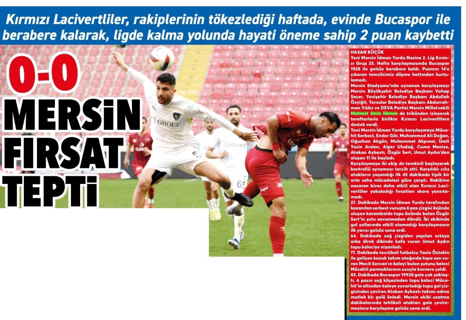 MERSİN FIRSAT TEPTİ
