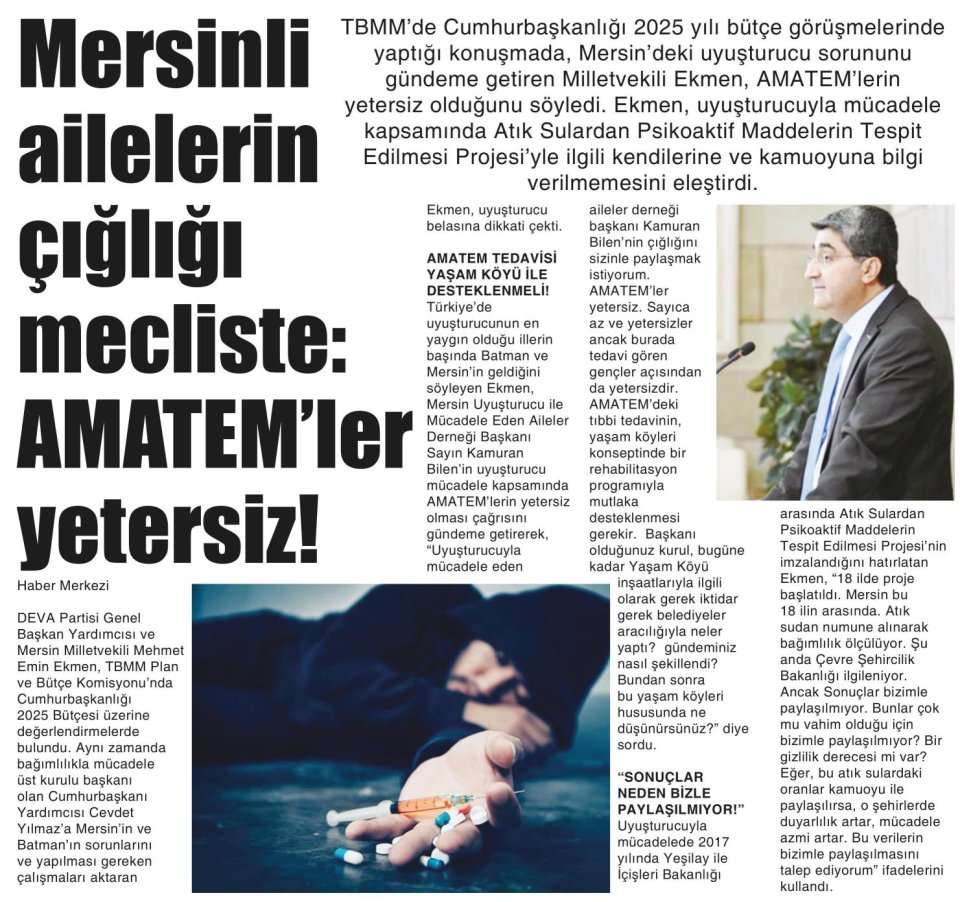 MERSİNLİ AİLELERİN ÇIĞLIĞI MECLİSTE