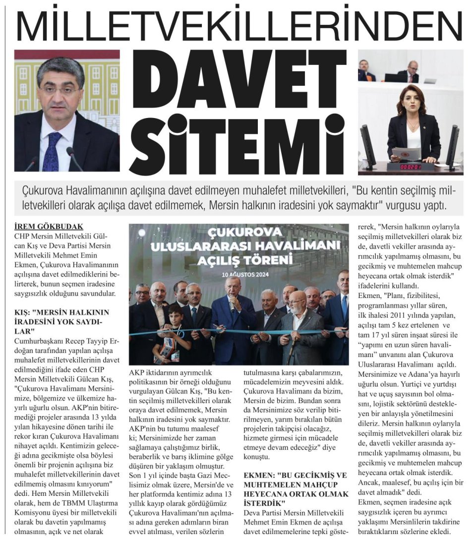 MİLLETVEKİLLERİNDEN DAVET SİTEMİ