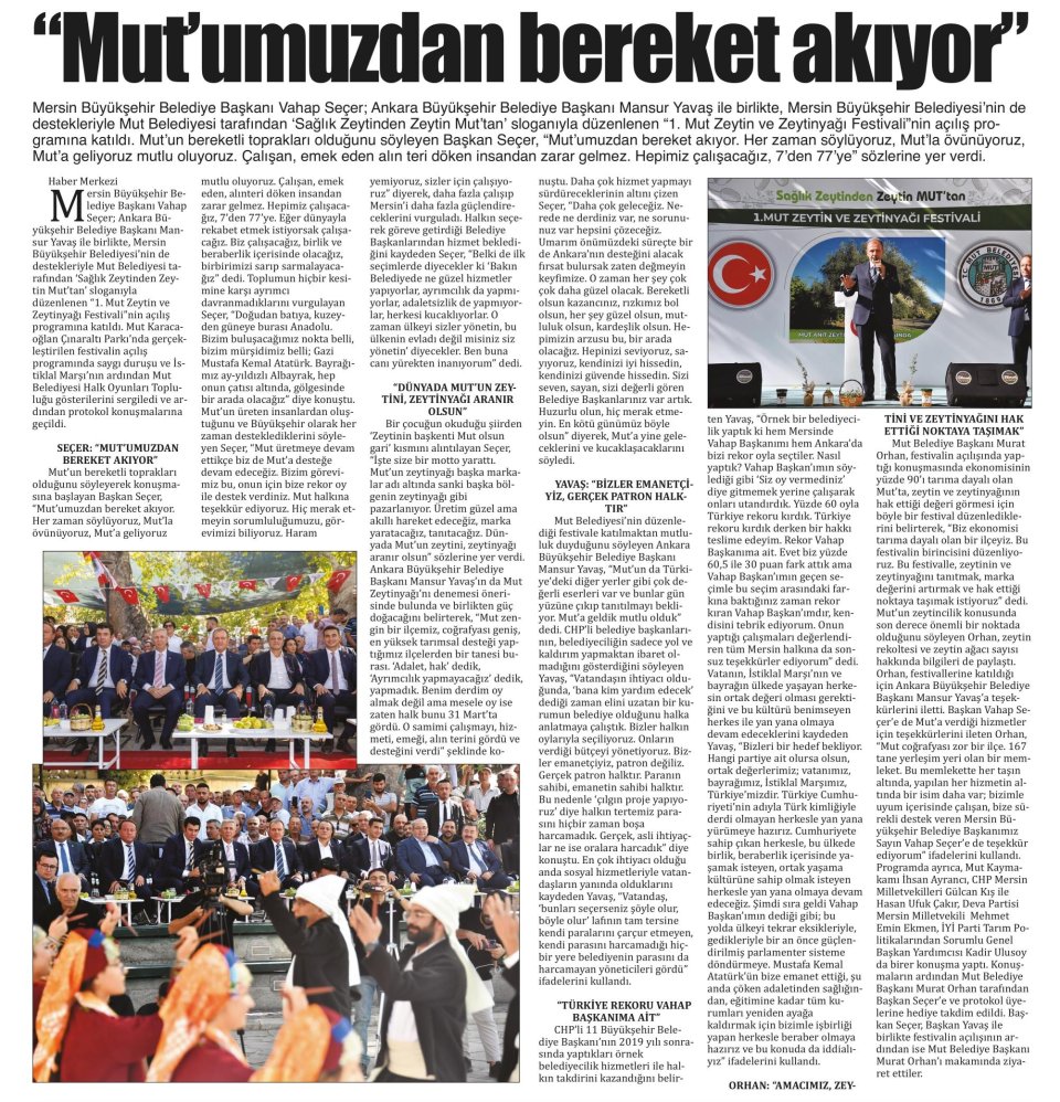 MUT'UMUZDAN BEREKET AKIYOR