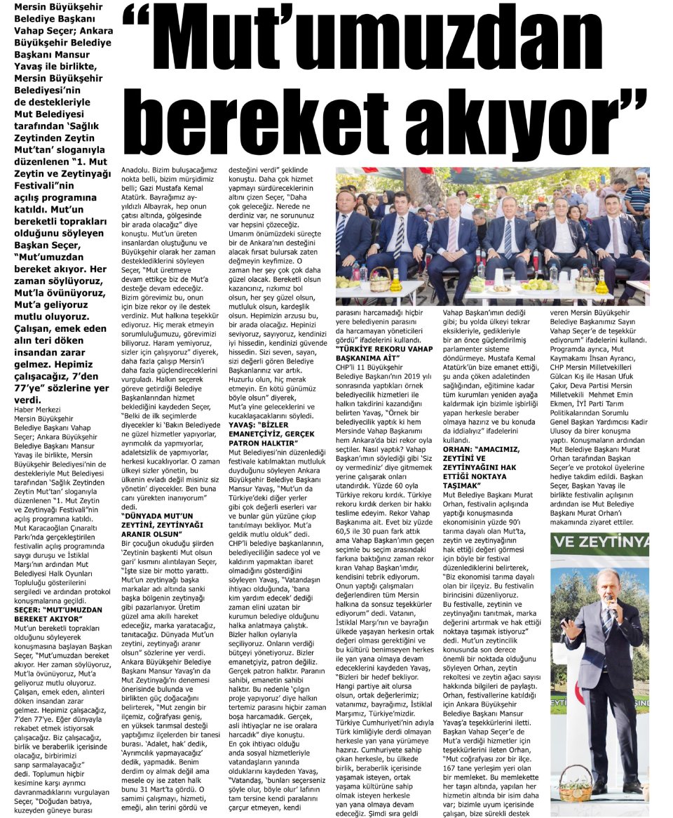 MUT'UMUZDAN BEREKET AKIYOR