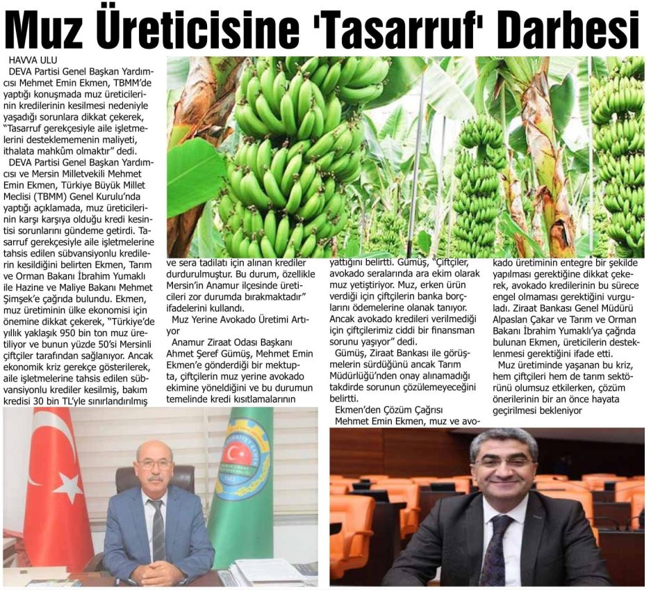 MUZ ÜRETİCİSİNE 'TASARRUF' DARBESİ