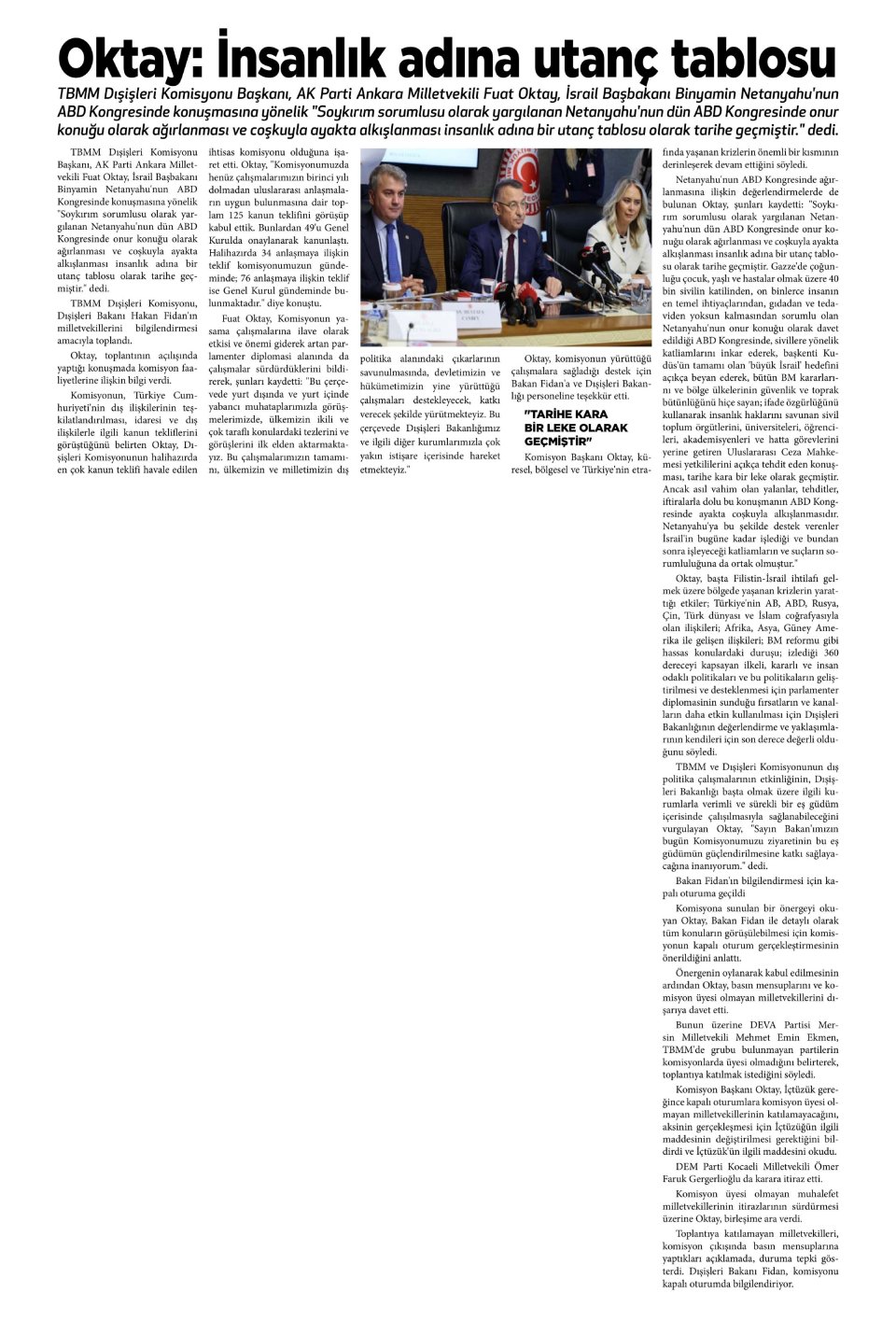 OKTAY : İNSANLIK ADINA UTANÇ TABLOSU