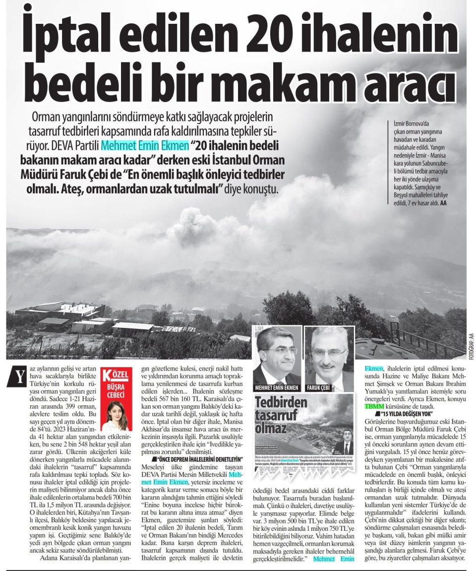 ORMANLARIMIZ BİR MAKAM ARACI BİLE ETMİYOR MU
