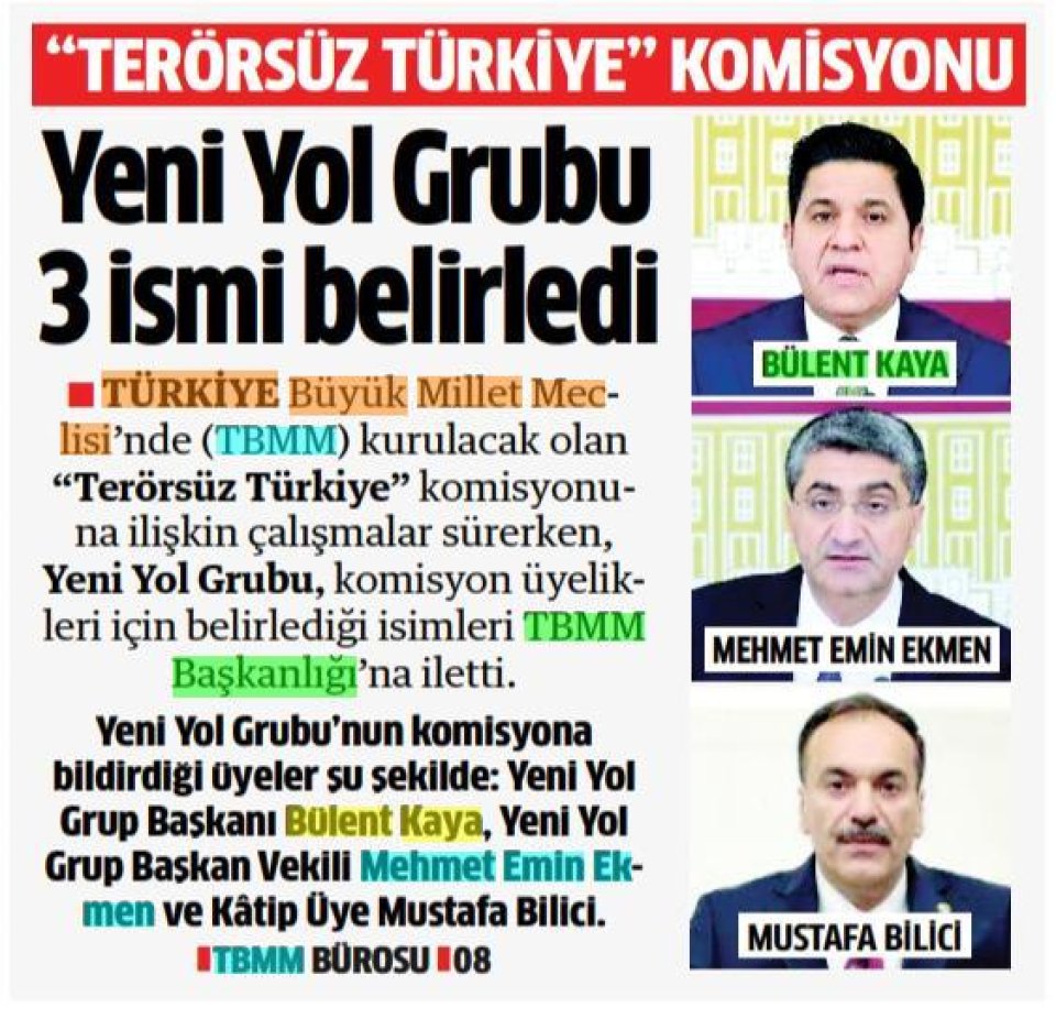 TERÖRSÜZ TÜRKİYE