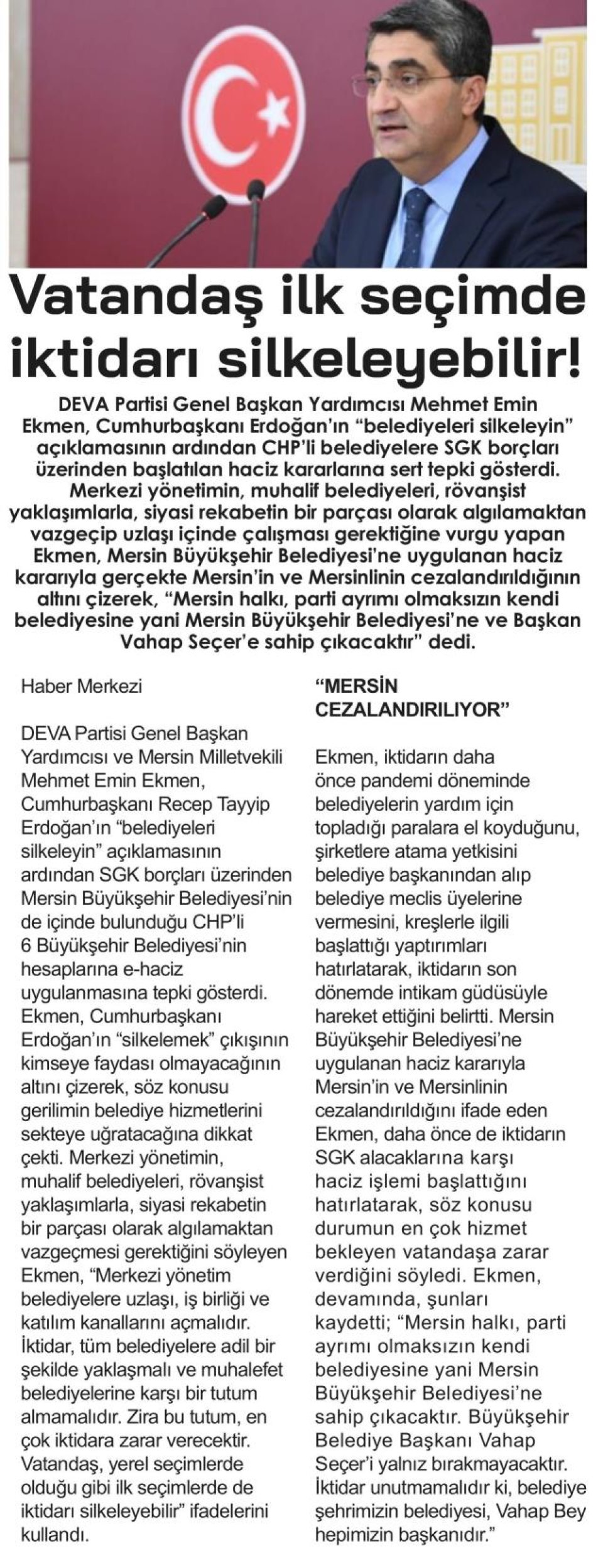 VATANDAŞ İLK SEÇİMDE İKTİDARI SİLKELEYEBİLİR!