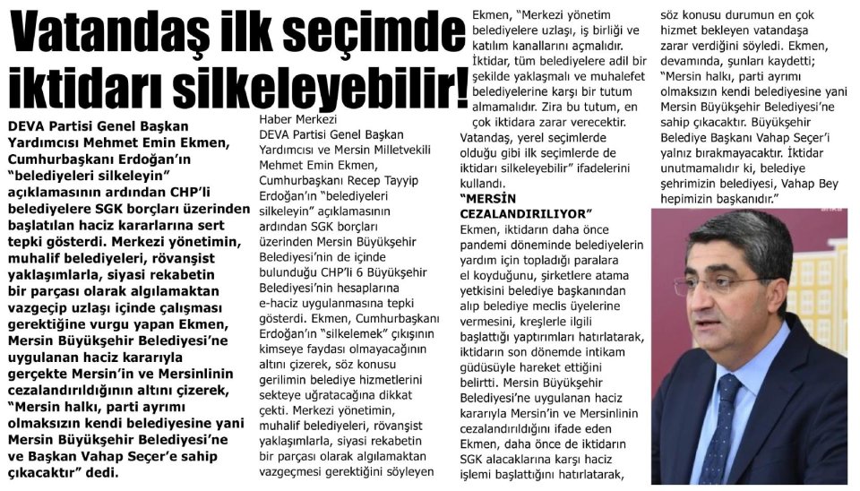 VATANDAŞ İLK SEÇİMDE İKTİDARI SİLKELEYEBİLİR!