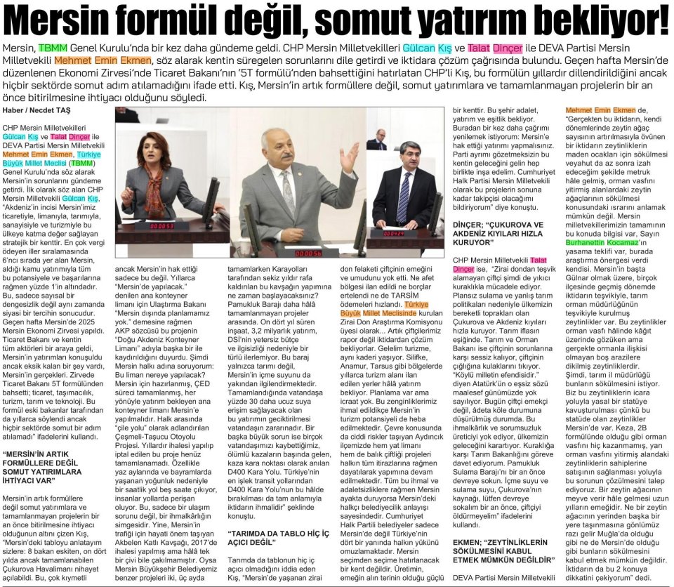 VEKİLLERDEN YATIRIM VE ÇÖZÜM ÇAĞRISI!