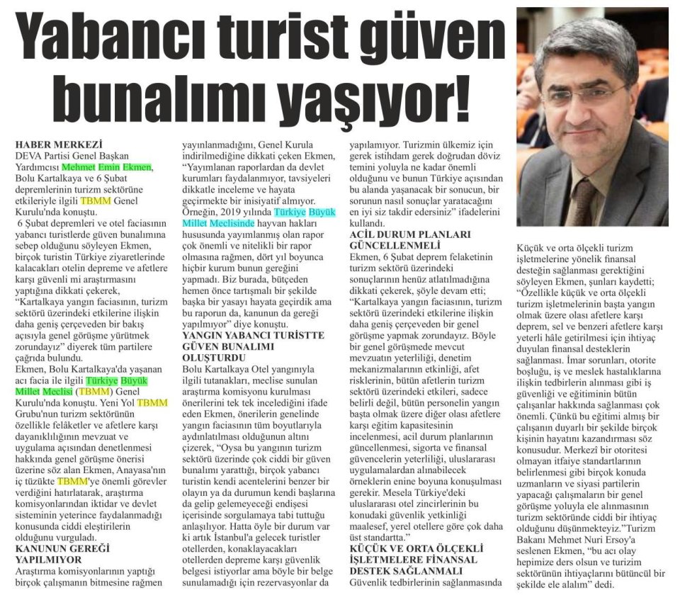 YABANCI TURİST GÜVEN BUNALIMI YAŞIYOR!