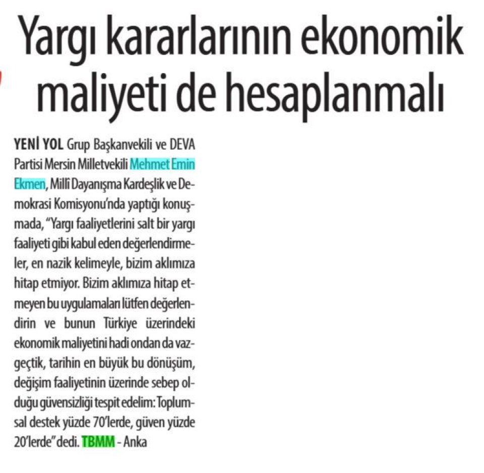  YARGI KARARLARININ EKONOMİK MALİYETİ DE HESAPLANMALI
