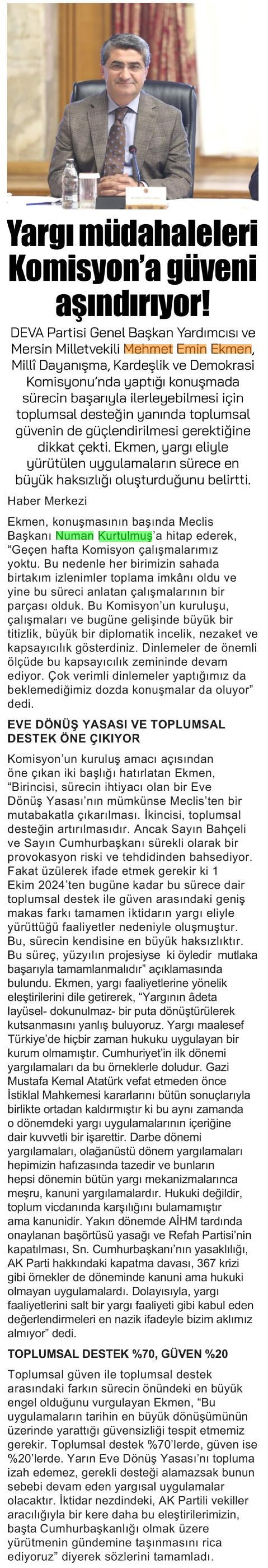 YARGI MÜDAHALELERİ KOMİSYON'A GÜVENİ AŞINDIRIYOR!