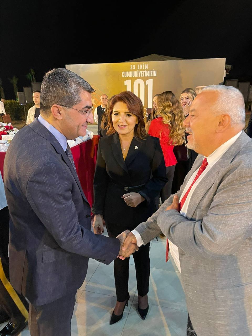 Cumhuriyetimizin 101. yılı kutlamaları için Mersin Valiliğinin düzenlemiş olduğu Resepsiyona katılım sağladık.