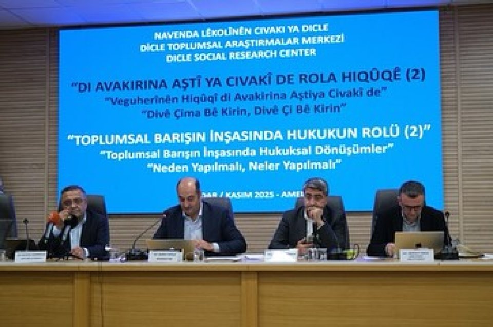 (DİTAM) Dicle Toplumsal Araştırmalar Merkezi tarafından düzenlenen “Toplumsal Barışın İnşasında Hukukun Rolü” başlıklı etkinliğe katıldık