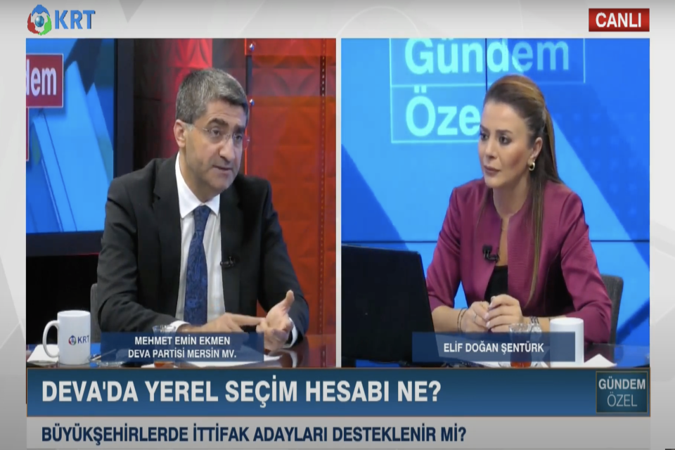KRT TV'de Elif Doğan Şentürk'ün sunduğu Gündem Özel programına konuk oldum.